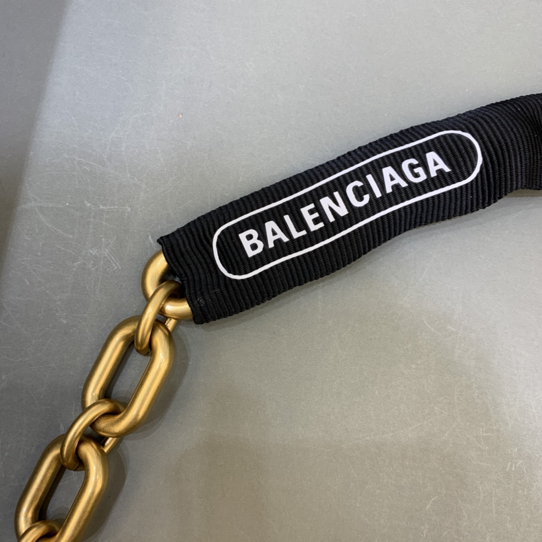 Balenciaga Downtown XS Shoulder Bag With Chain Apricot